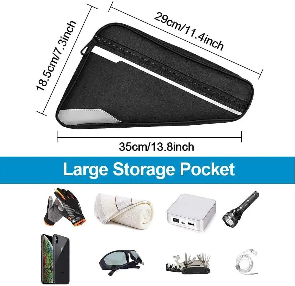 Bicycle Triangle Frame Bag — Waterproof Storage Pouch for Cycling