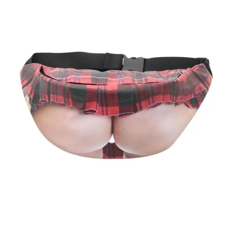 Realistic Fake Belly Fanny Pack — Funny Prank Waist Bag for Parties