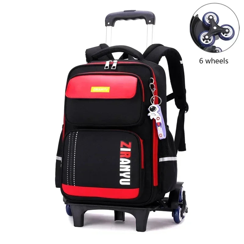 Student Rolling Backpack — Multi-Functional Trolley Bag for Primary School