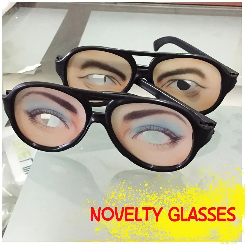Eyeball Novelty Glasses — Funny Prank Eyewear for Parties and Photo Booths