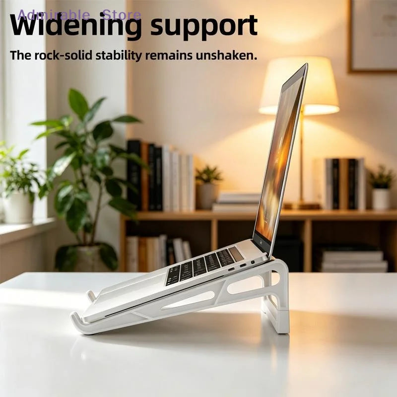 Adjustable Folding Laptop Stand — Portable Ergonomic Riser for Work and Travel