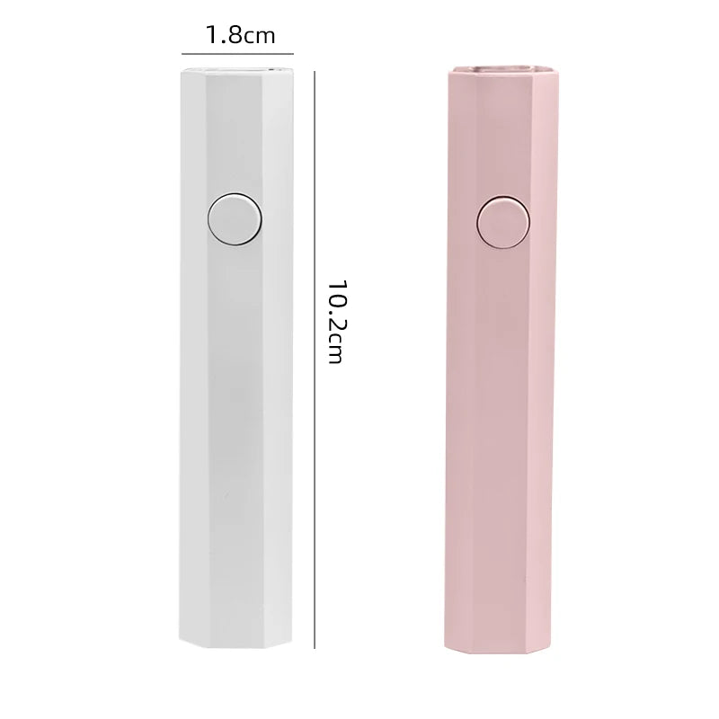 Portable Handheld UV LED Nail Lamp — USB Rechargeable Pen Shape Dryer