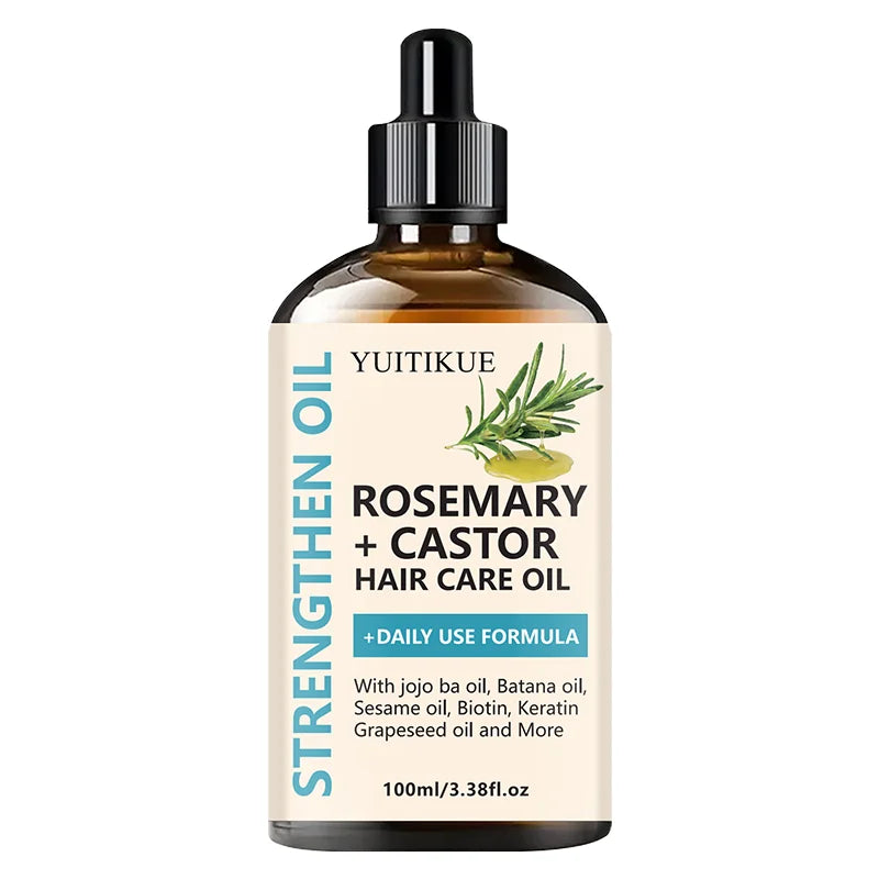 YUITIKUE Rosemary & Castor Hair Oil — Strengthening Daily Hair Care