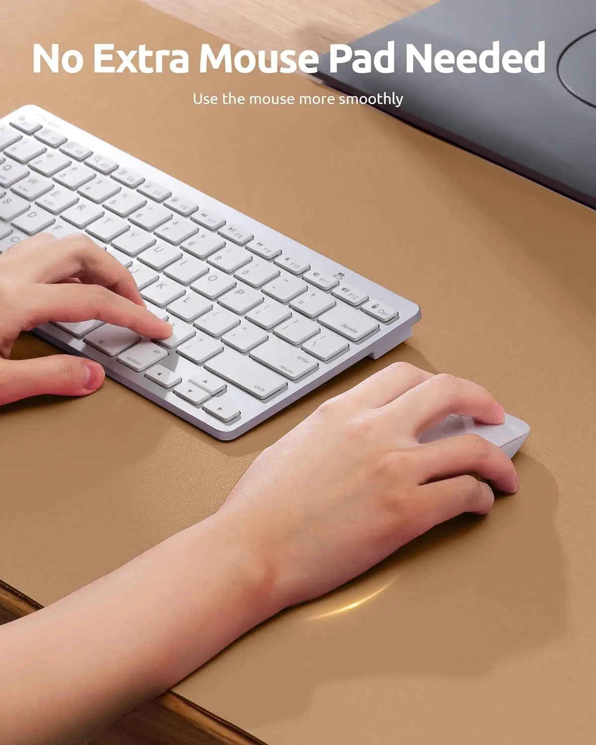 YSAGi Leather Desk Mat — Large Waterproof Mouse Pad & Desk Protector