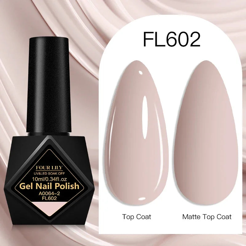 Four Lily Gel Nail Polish — Long Lasting Semi-Permanent Manicure Set