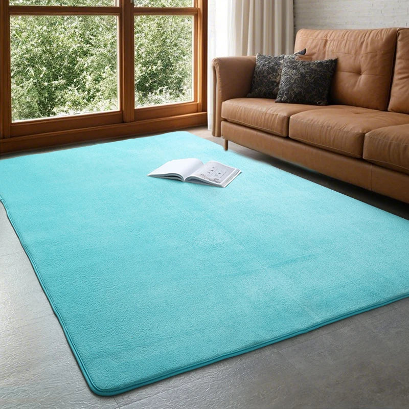 VIKAMA Modern Coral Velvet Carpet — Soft Non-Slip Area Rug for Home Decor