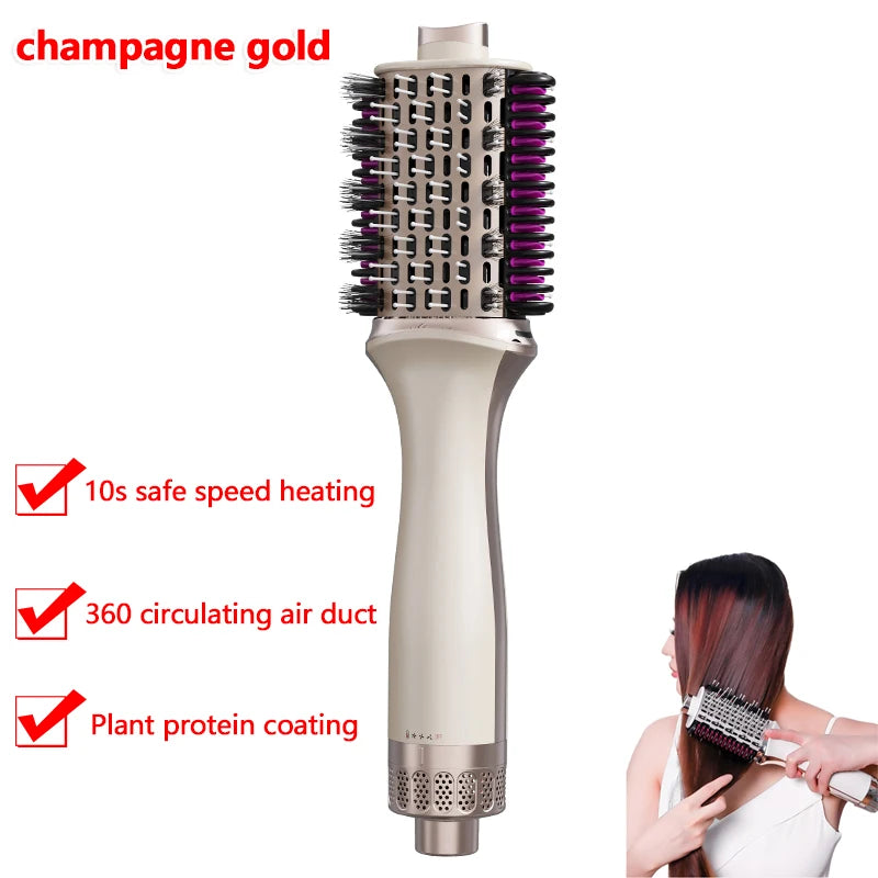 SoftAura 3-in-1 Hot Air Styling Brush — Automatic Curl and Straightener