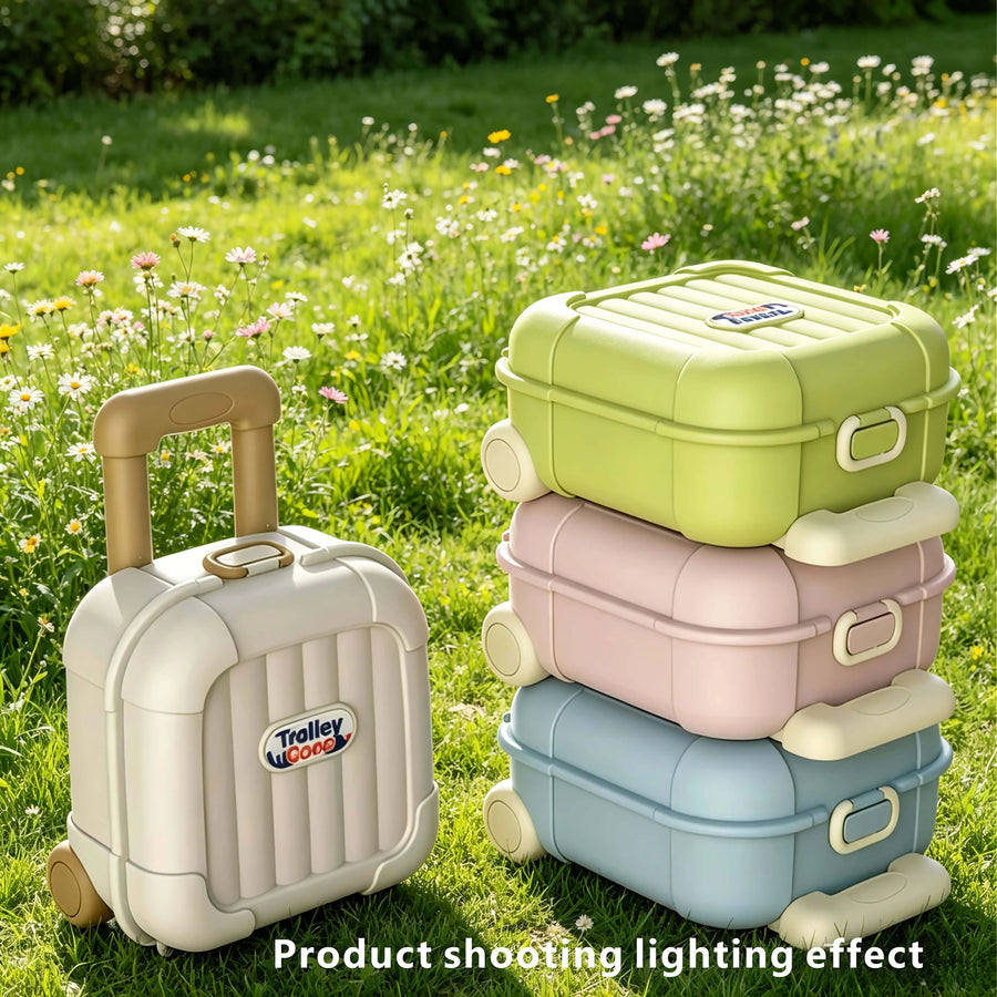 Compact Rolling Suitcase — Space-Saving Portable Travel Case