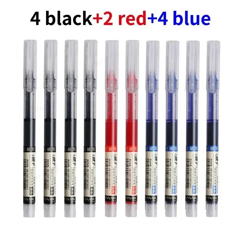 Colorful Gel Pen Set — Quick-Drying Liquid Ink for Writing and Drawing