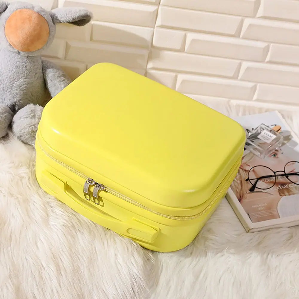 ISKYBOB Mini Carry On Suitcase — Compact Travel Luggage & Makeup Organizer