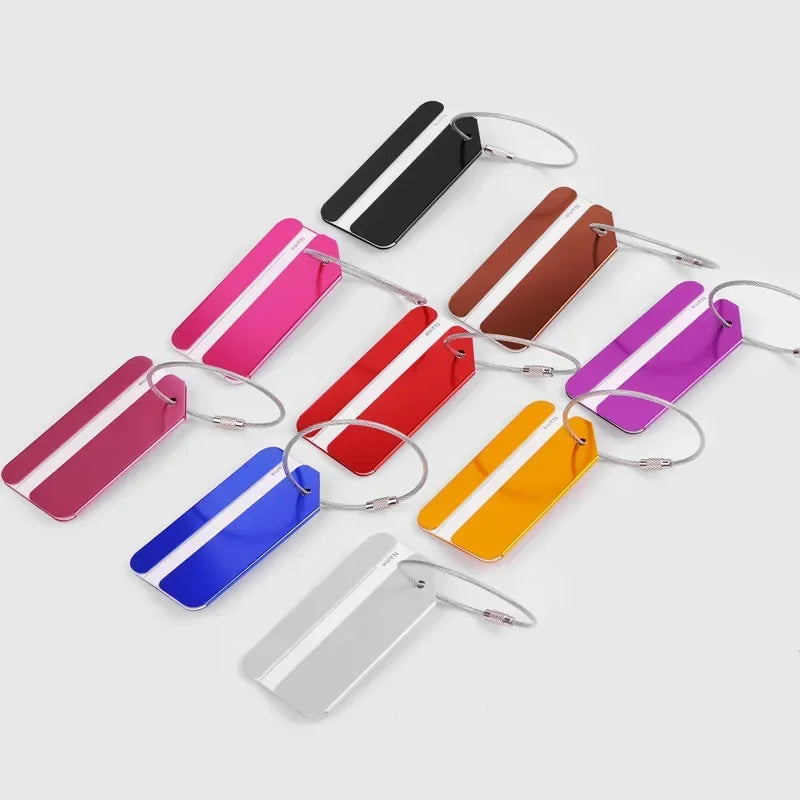 eTya Aluminum Alloy Luggage Tag — Durable Suitcase ID Holder for Travel