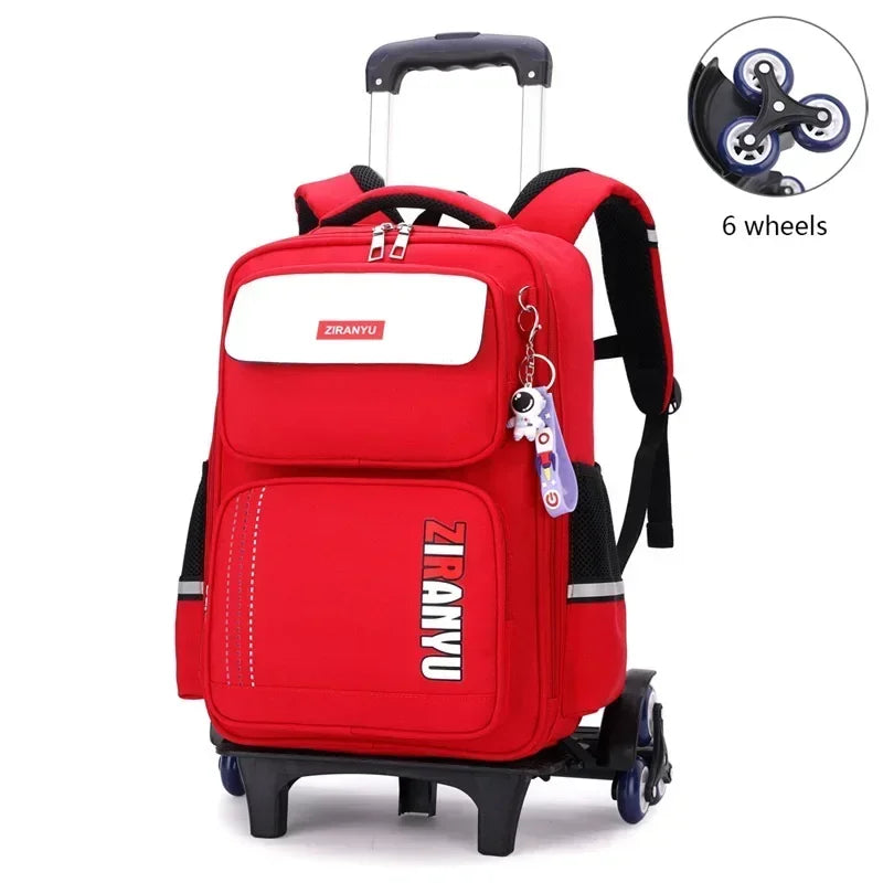 Student Rolling Backpack — Multi-Functional Trolley Bag for Primary School