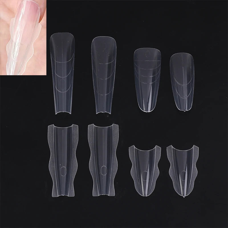 60Pcs Poly Dual Nail Forms — Fast Shaping Gel Extension Tool