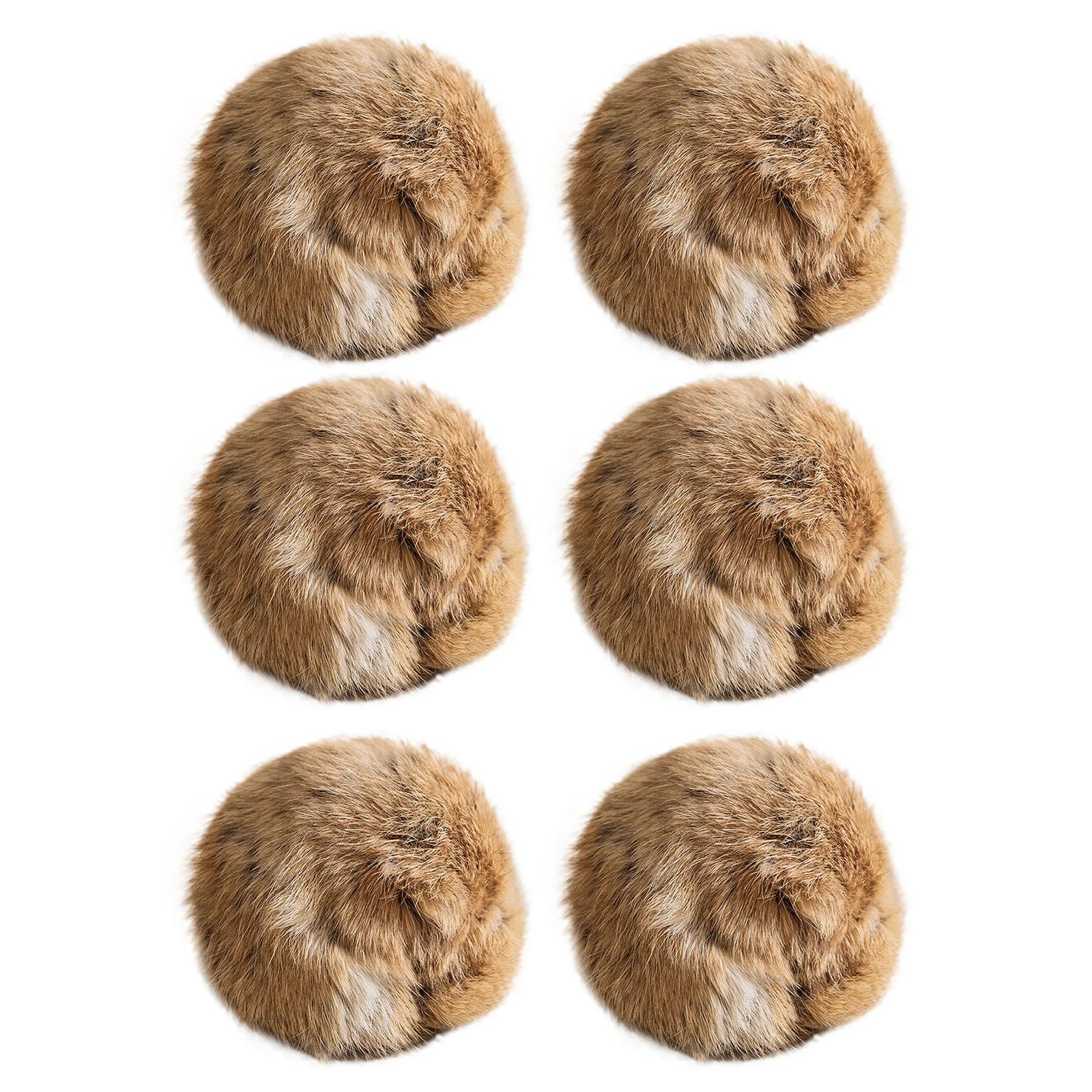 Rabbit Fur Catnip Ball Toy — Interactive Plush Chasing Toy for Cats
