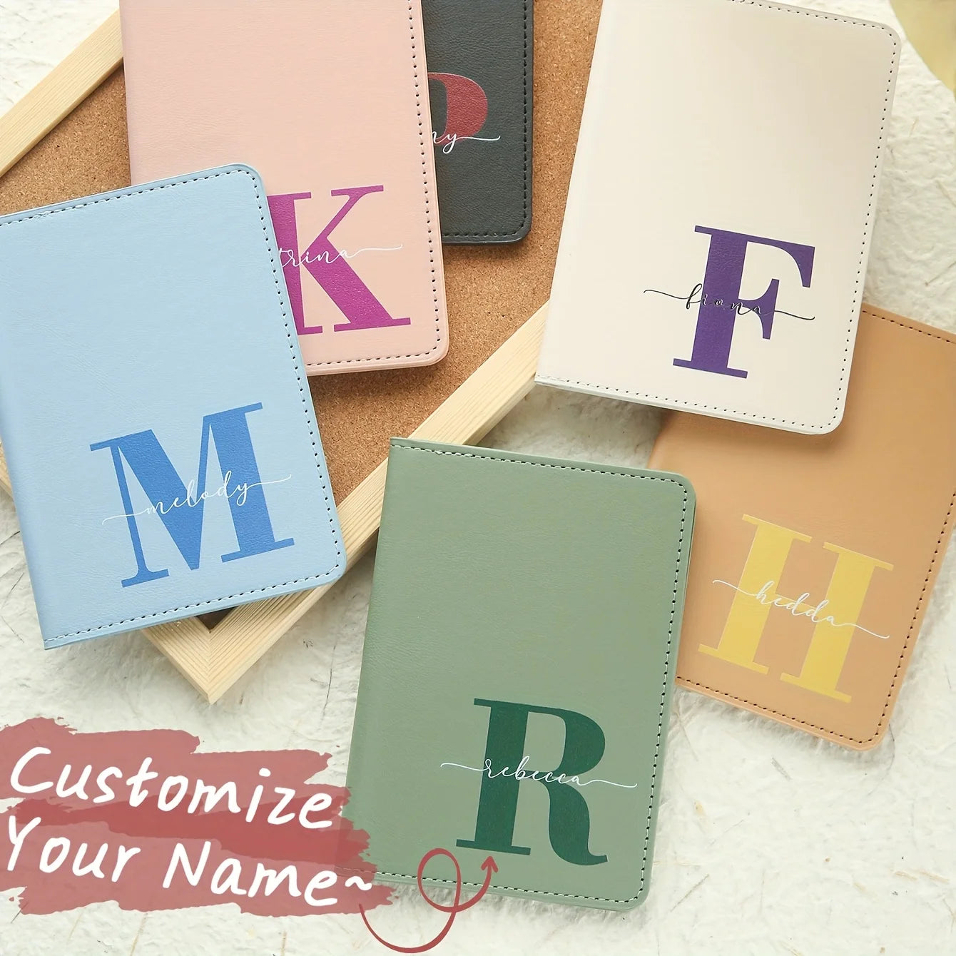 Personalized Passport Cover — Custom Monogram Travel Accessory