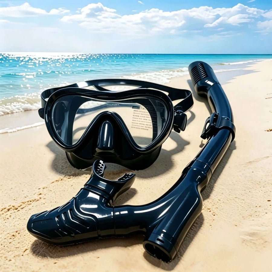 QYQ Full-Dry Snorkel Mask Set — Wide Vision Swimming Gear