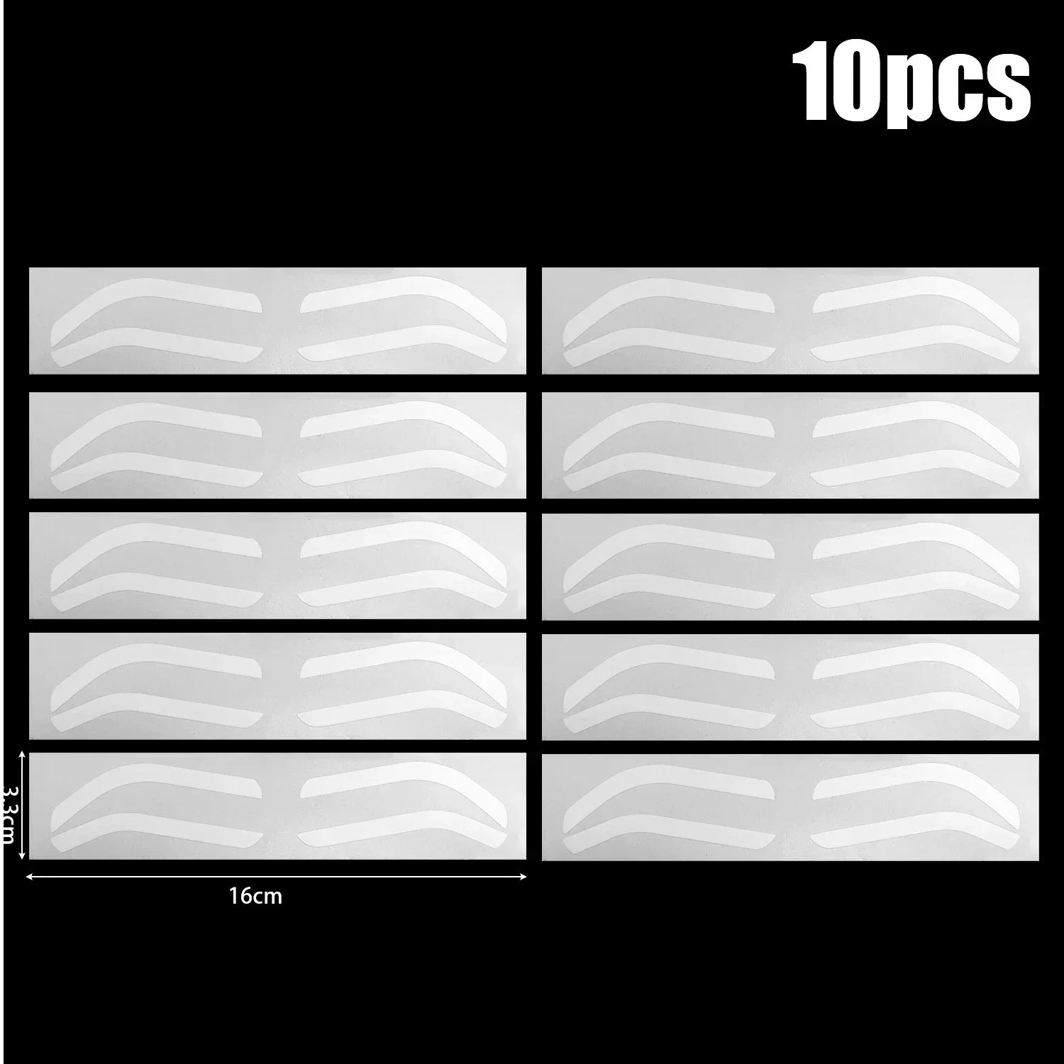 Disposable Eyebrow Stencil Stickers — Easy Brow Shaping Makeup Tools