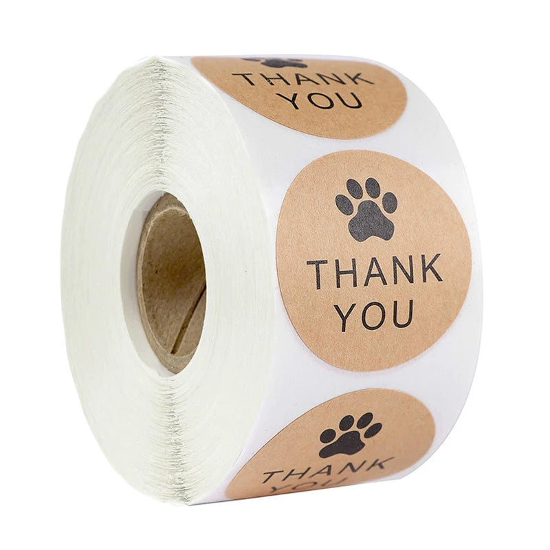 Kraft Gracias Thank You Stickers — Decorative Spanish Labels for Crafts