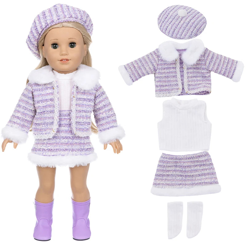 Miao Mama ai wawa Leopard Print Doll Outfit — Stylish Clothing & Hat Set