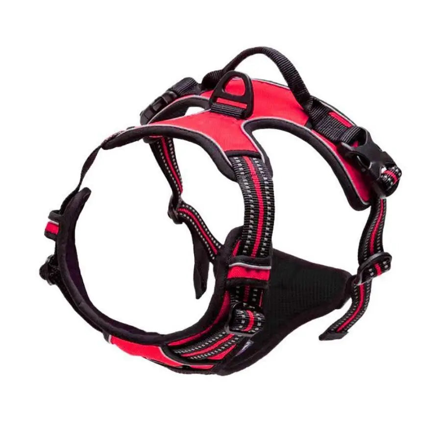 JTPAWS Adjustable No Pull Dog Harness — Reflective Vest with Front Clip