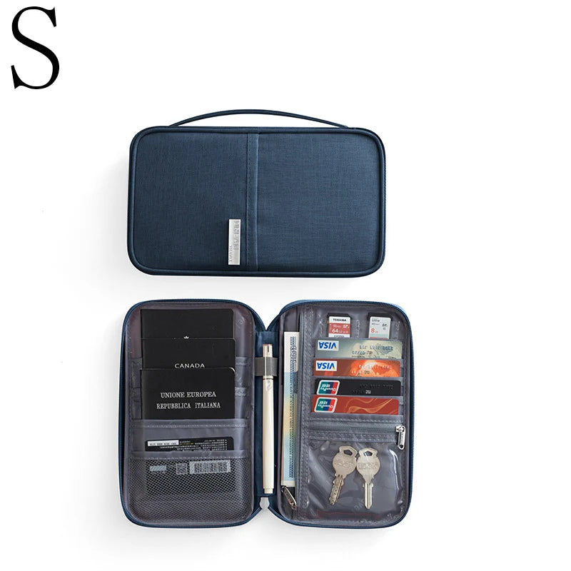 LXHYSJ Travel Wallet — Multi-Pocket Passport Holder & Document Organizer