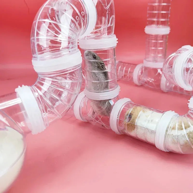 DIY Small Animal Tunnel Set — Customizable Maze Tubes for Hamsters