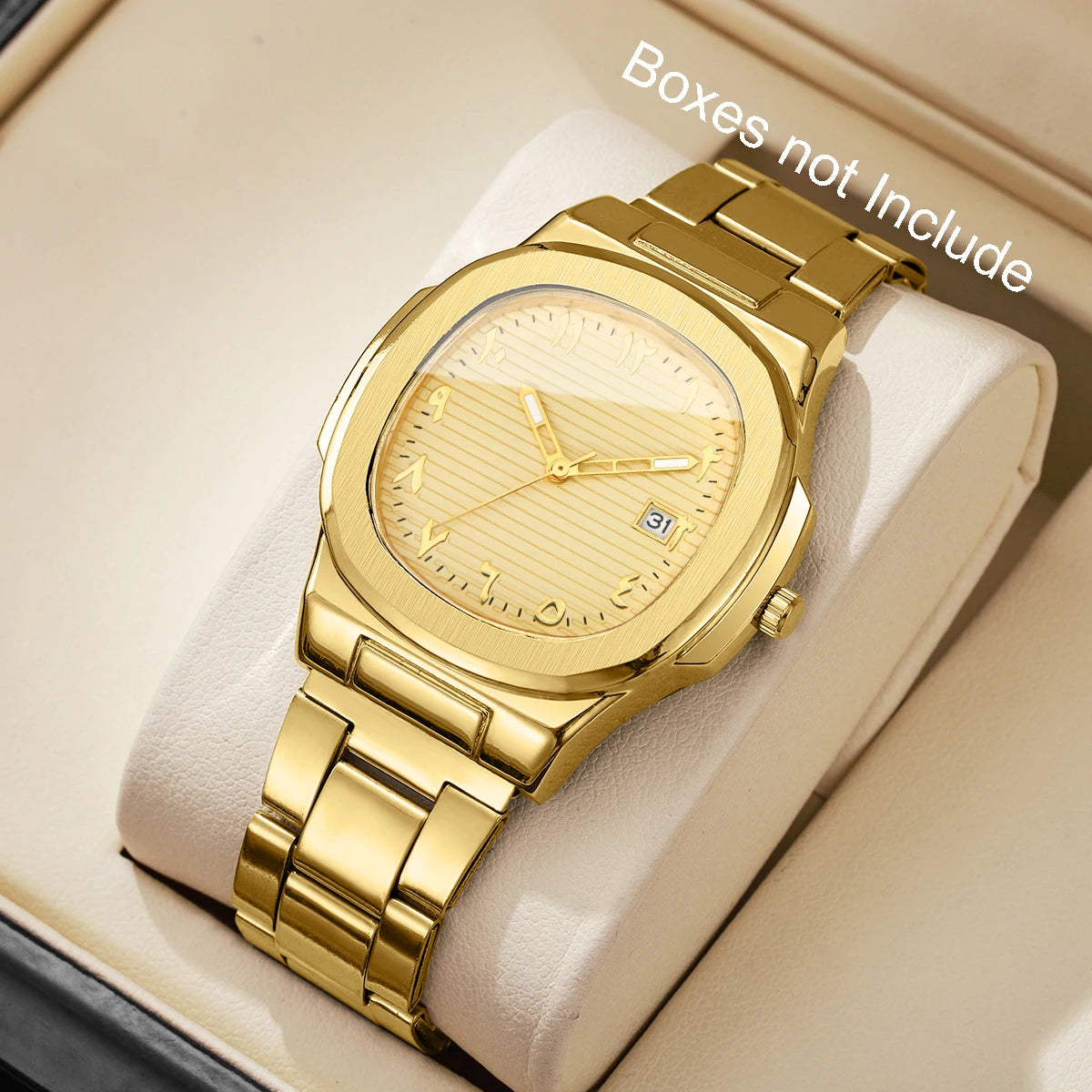 yolako Men's Business Watch — Square Dial Quartz Wristwatch with Calendar