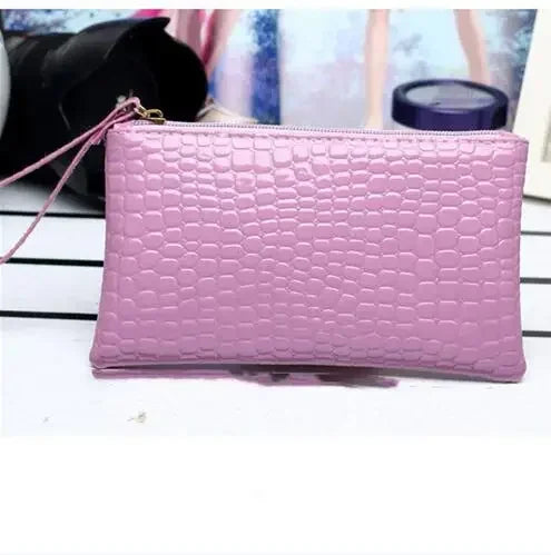 eTya Women's PU Leather Wristlet — Compact Coin Purse & Card Holder