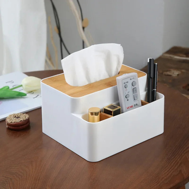 Multi-Functional Desktop Storage Box — Remote Control & Cosmetic Organizer