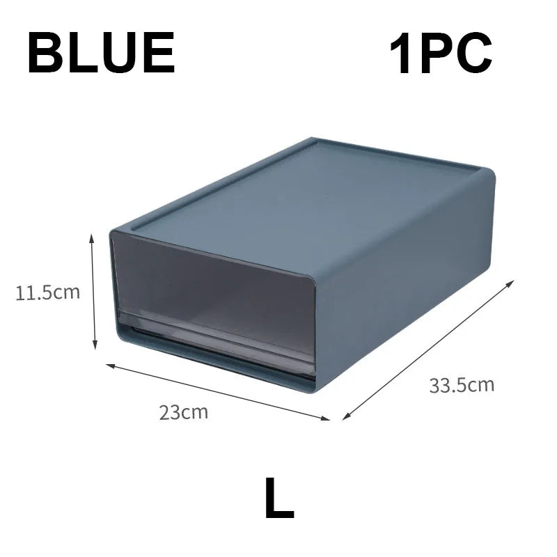 Stackable Desktop Storage Drawer — Clear Multi-Scene Organizer for Office and Home