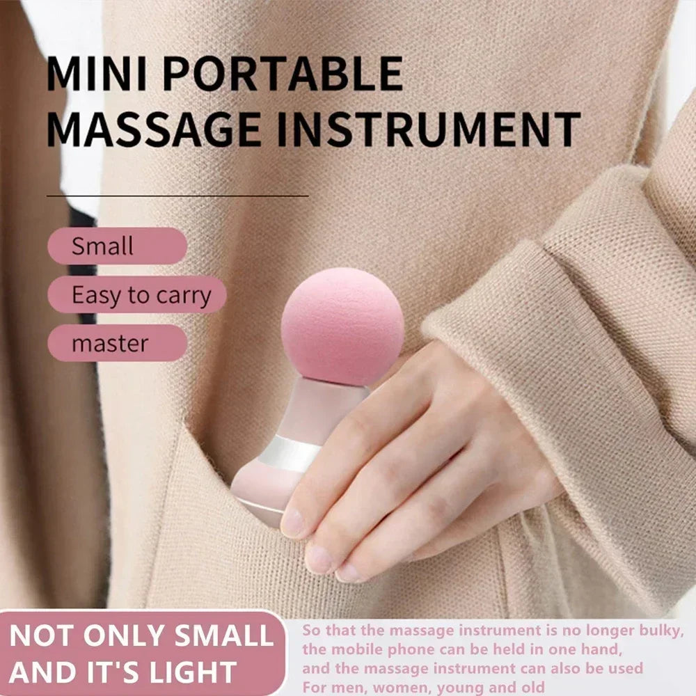 Portable Mini Massage Gun — Quiet Handheld Muscle Massager with 6 Speeds