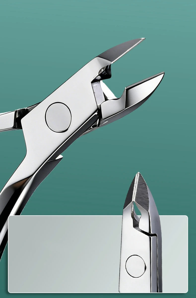 Stainless Steel Cuticle Nipper — Professional Manicure & Pedicure Trimmer