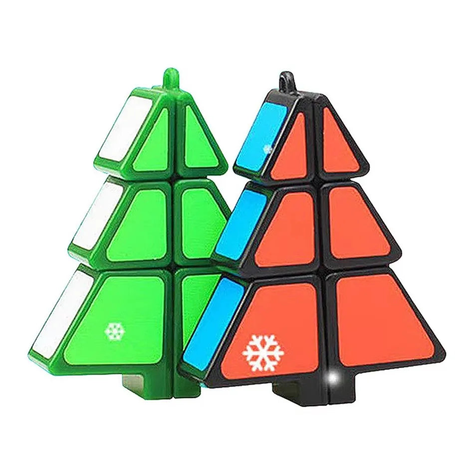 Christmas Tree Shaped Magic Cube — Mini Puzzle Pendant & Holiday Gift