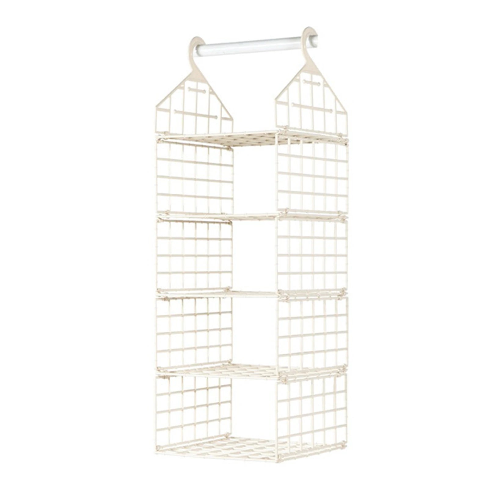 Aihogard Foldable Hanging Closet Organiser — Multi-Tier Wardrobe Storage Basket