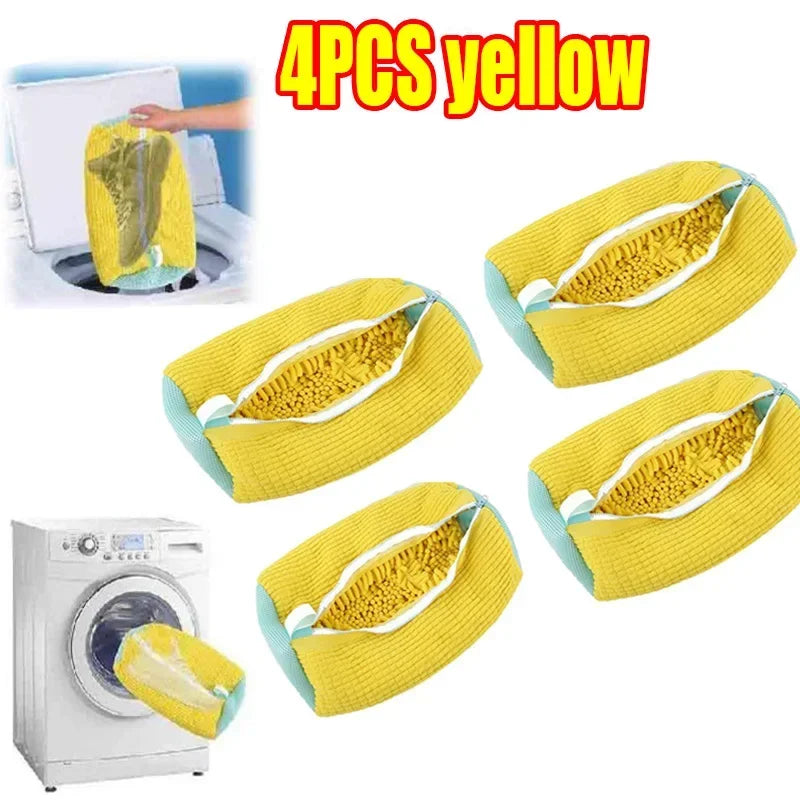 Machine Washable Shoe Laundry Bag — Durable Polyester Protector with Adjustable Strap