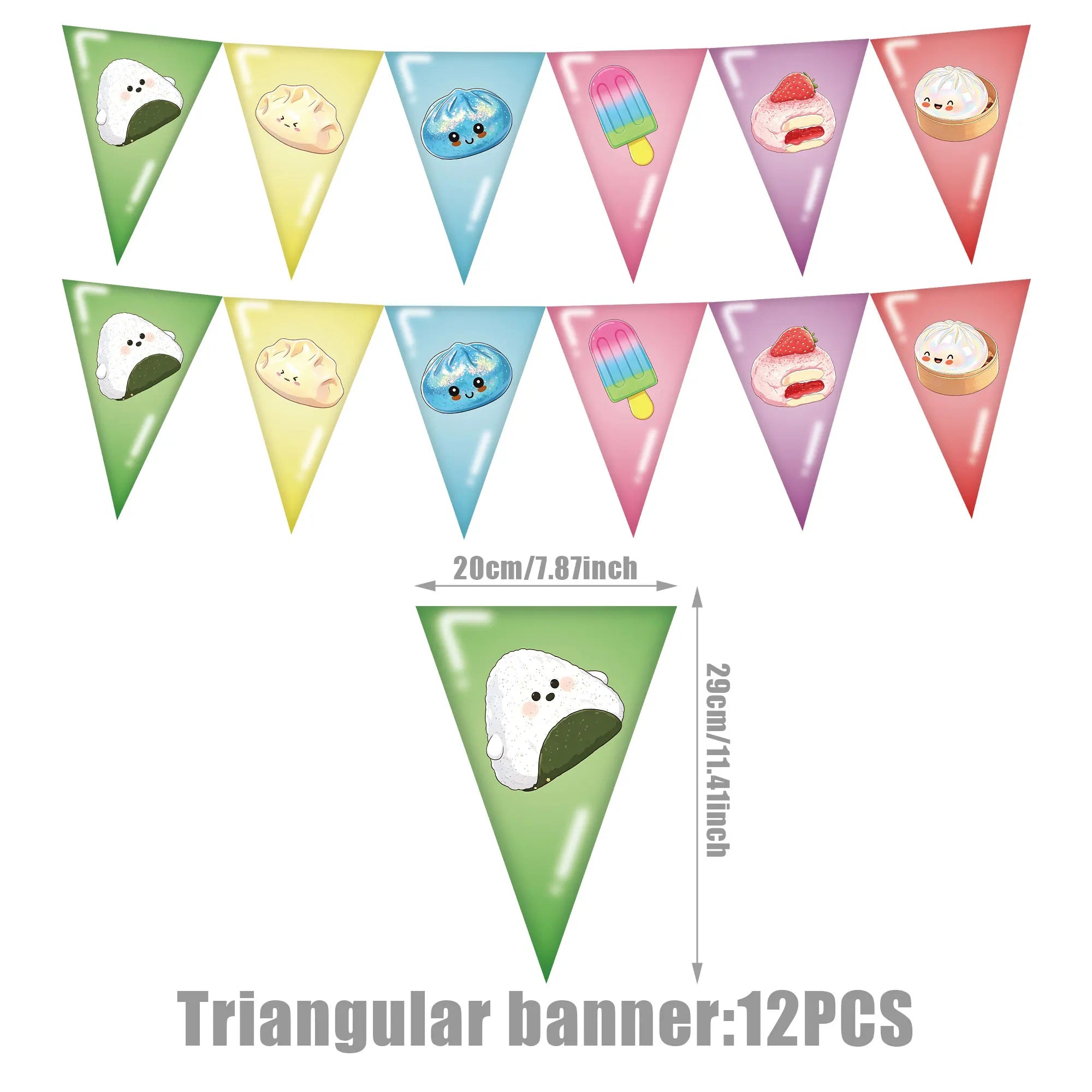 Dumpling Theme Party Decoration Set — Birthday Party Supplies & Favors