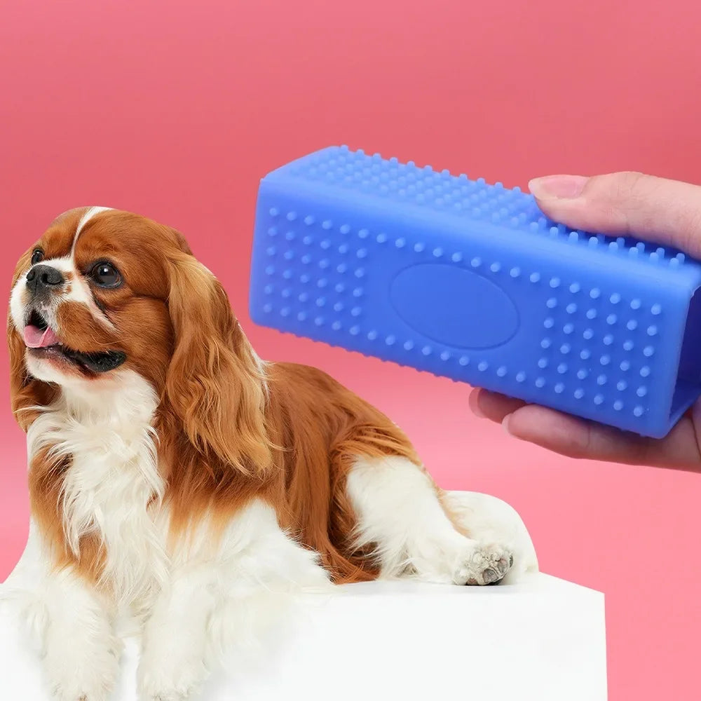 Silicone Pet Hair Remover Brush — Multi-Surface Cleaner for Furniture & Cars