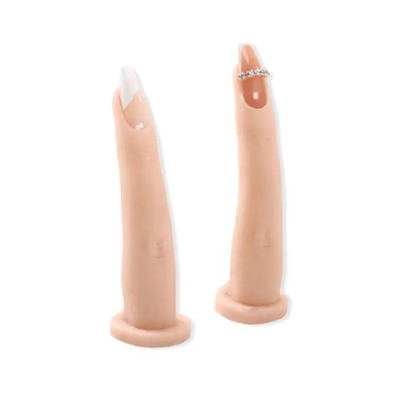 Silicone Nail Art Training Hand — Bendable Practice Finger with Joints