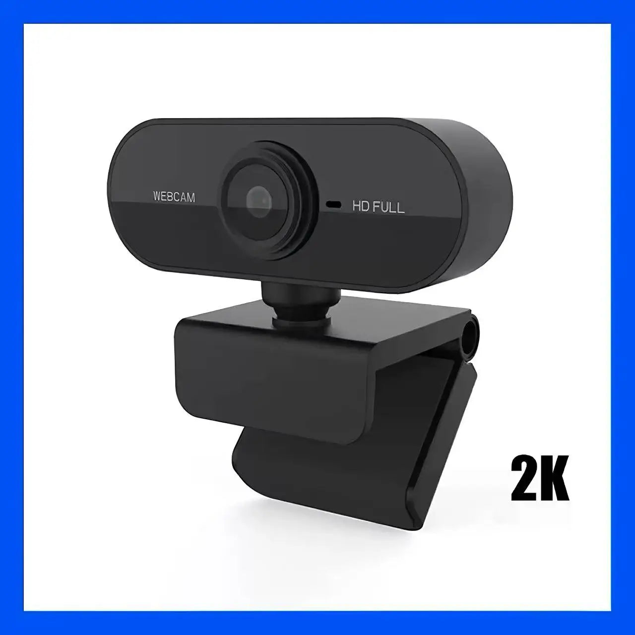 HD 1080P Webcam With Built-In Microphone — Plug and Play Computer Camera