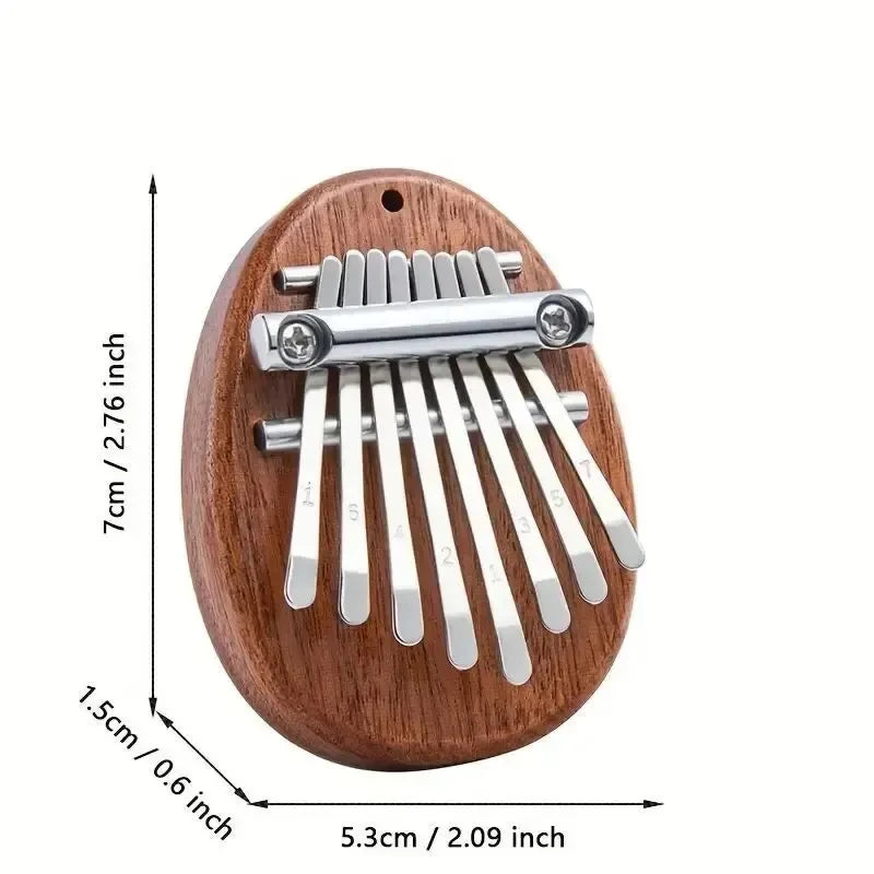 Miwayer 8-Key Mini Wooden Kalimba — Portable Thumb Piano Musical Instrument