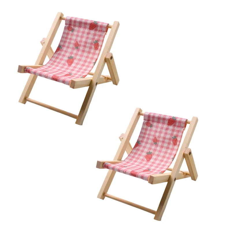 Wooden Hamster Chair Bed — Small Animal Habitat Decor & Photo Prop