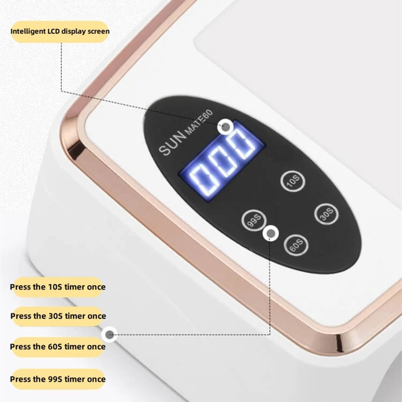 Kellegoos 90 LED Nail Dryer — Professional UV/LED Gel Curing Lamp