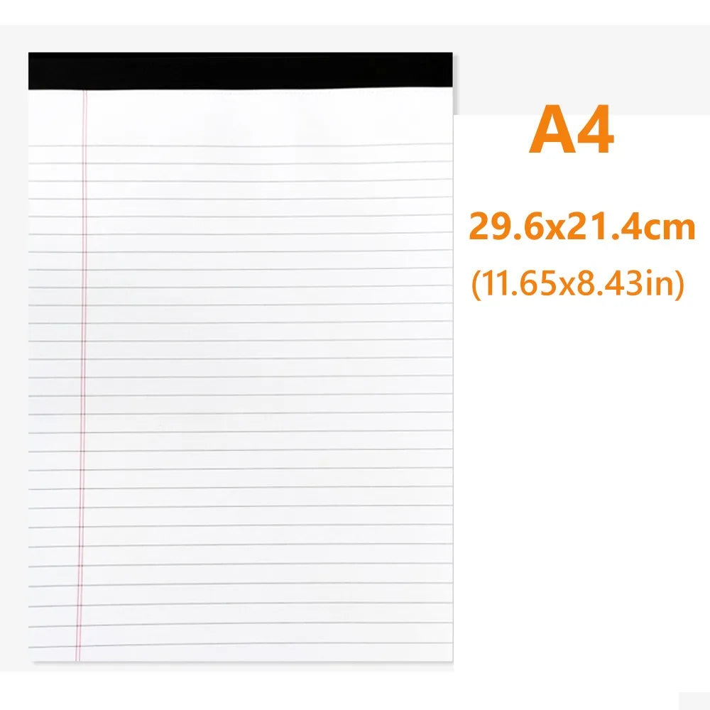 Thickened Writing Pad — Tearable Legal Memo Notebook for Students