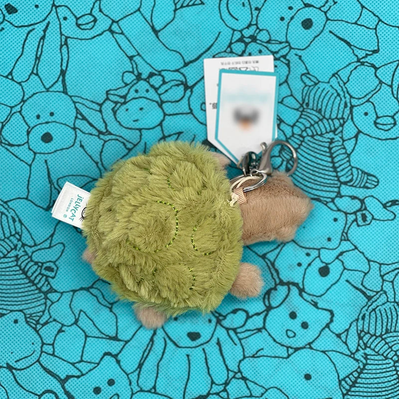 WANGYIXIN Plush Keychain Charm — Cute Marshmallow & Animal Backpack Accessory