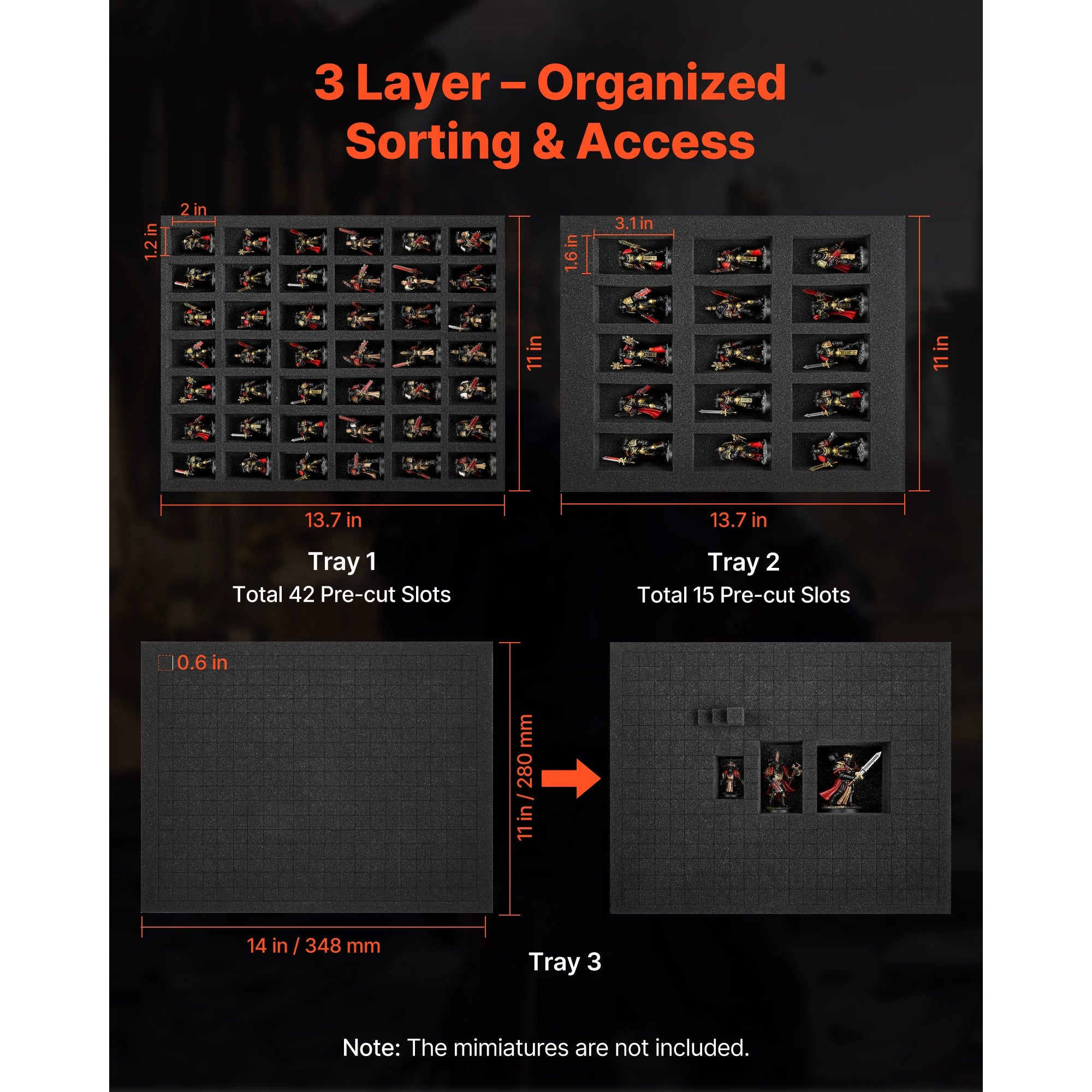 Miniature Transport Carrying Case — Protective Storage for Scale Models