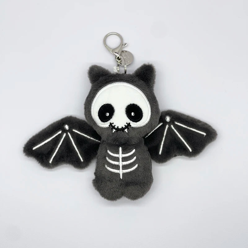 WANGYIXIN Plush Keychain Charm — Cute Marshmallow & Animal Backpack Accessory