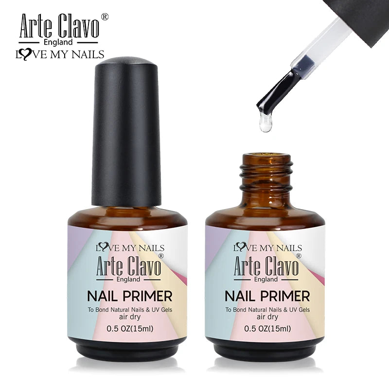 Arte Clavo Nail Prep Primer — Fast Air Dry Base Coat for Natural Nails