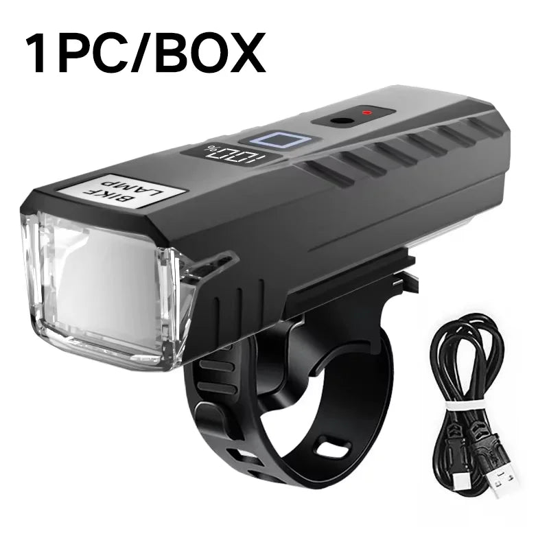 USB Rechargeable Bike Light — Auto Sensing LED Headlight for Night Riding