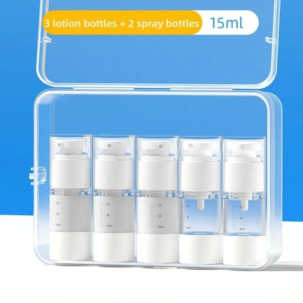 Transparent Travel Refillable Bottle Set — Leak Proof Portable Containers