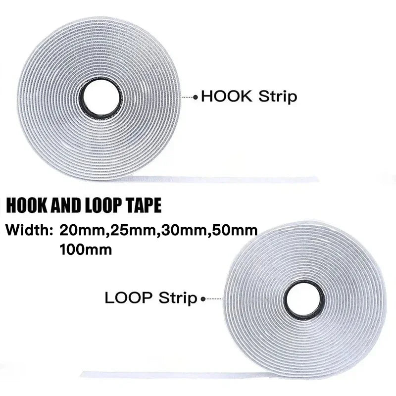 Self-Adhesive Hook and Loop Tape — Strong Fastener Strip for Home & DIY